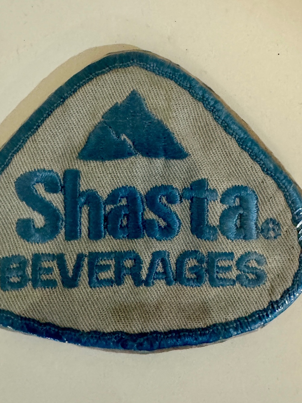 Shasta Beverages Vintage Patch - Blue Embroidered Logo